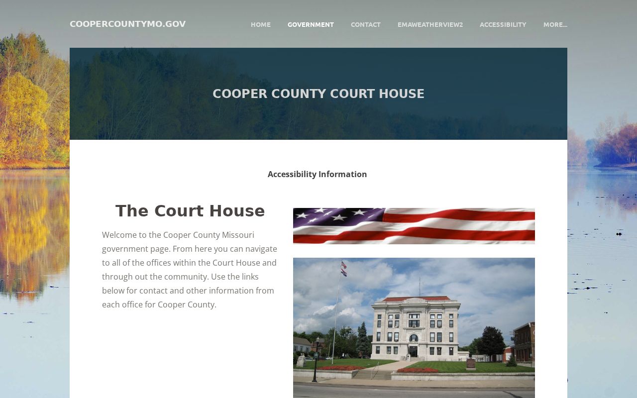 Cooper County court docket government offices reference